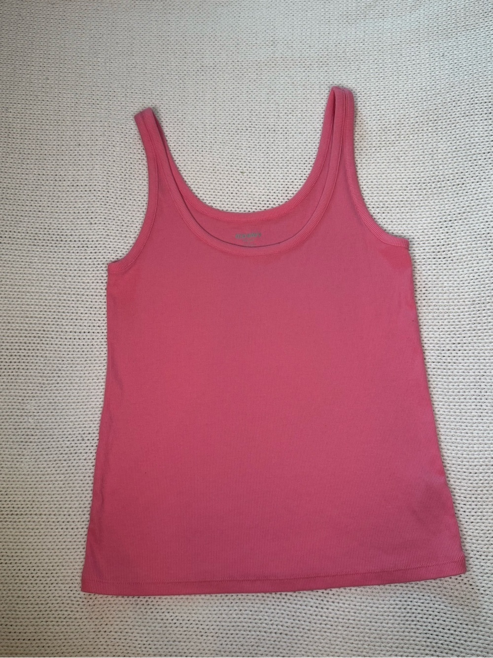 Old Navy Pink First Layer Ribbed Tank Top Size Large